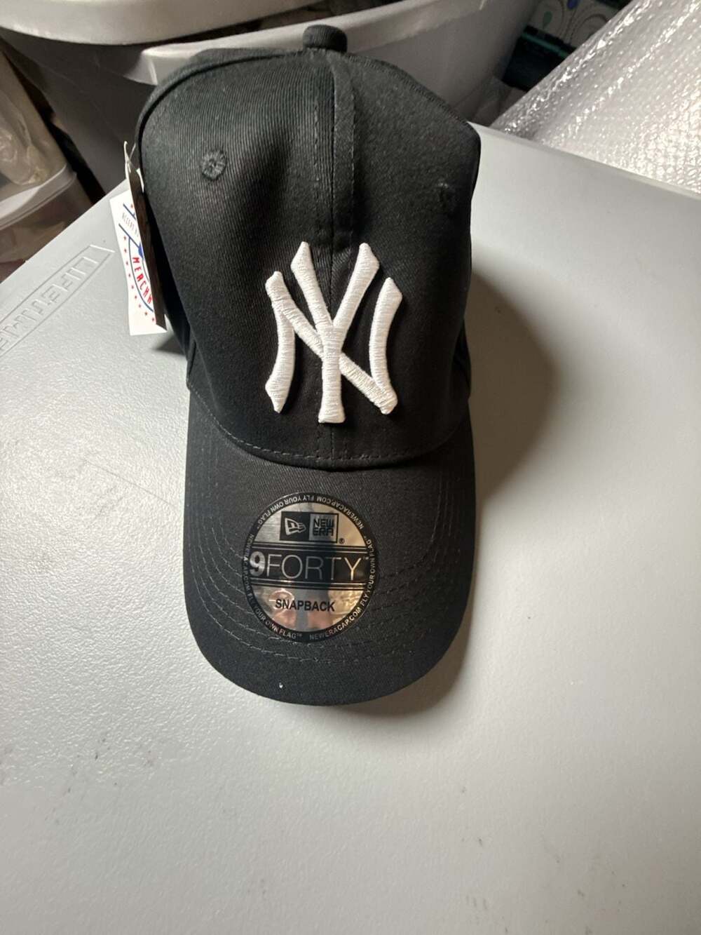 New Era New York Yankees 9FORTY Adjustable Snapback Hat Black